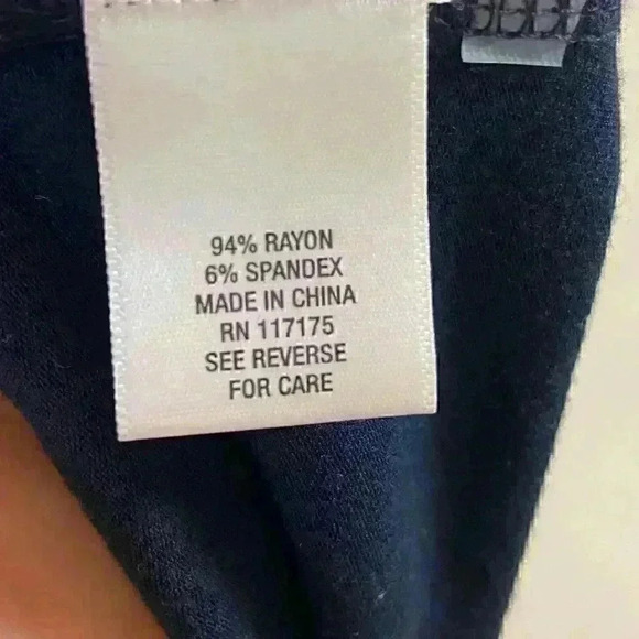 SUNDAY NAVY tie dye long sleeve long line slit back top, 3X - NWT - Picture 7 of 7